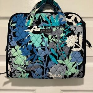 Vera Bradley Blue and Green Floral Quilted Travel Bag